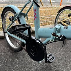 ★店頭にて試乗可★ J3415　【リユースのサカイ柏店】 折りたたみ自転車　ダイナモライト　　20インチ　　ブルー　　簡易クリーニング済　 中古自転車 　流山市 中古自転車 松戸市 中古自転車 我孫子市 中古自転車 船橋市 中古自転車 守谷市 中古自転車 取手市 中古自転車　の画像