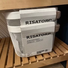 新品　IKEA リーサトルプ　バスケット　白　2個セットの画像