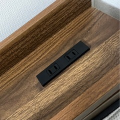 ダブルベットフレーム　収納・コンセント付きの画像