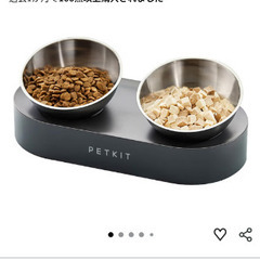 【中古】ステンレス猫用フードボールの画像