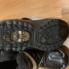 中古　女の子　キッズ　中ボアスノーブーツ　サイズ20センチの画像