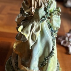 ロマンドール（粘土細工人形）置物　グリーン系の画像