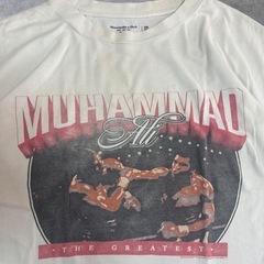 【レア】アバクロンビー&フィッチ モハメドアリ Tシャツ XXL 白 A&Fの画像