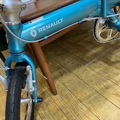 🩵人気🩵RENAULT 14インチ折りたたみ自転車 JMH2H ルノー ブルー コンパクト 鍵つき No.2229 NH　　の画像