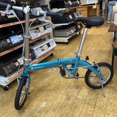 🩵人気🩵RENAULT 14インチ折りたたみ自転車 JMH2H ルノー ブルー コンパクト 鍵つき No.2229 NH　　の画像