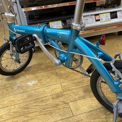 🩵人気🩵RENAULT 14インチ折りたたみ自転車 JMH2H ルノー ブルー コンパクト 鍵つき No.2229 NH　　の画像