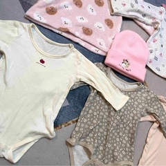 子ども服　キッズ服　95 女の子　肌着　パジャマ　トップス　セット　まとめ　ロンパースの画像
