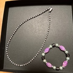 磁気ネックレスと磁気ブレスレットとネックレスの画像