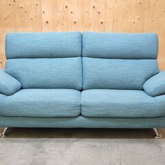 ≪zyt2655ジ≫ nitori/ニトリ 3人掛けソファ Nポケット A13? 幅185cm 布張り 2020年製造 3Pソファ/シンプル/中古家具/リユースストレージ仙台 071219-12の画像