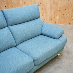 ≪zyt2655ジ≫ nitori/ニトリ 3人掛けソファ Nポケット A13? 幅185cm 布張り 2020年製造 3Pソファ/シンプル/中古家具/リユースストレージ仙台 071219-12の画像