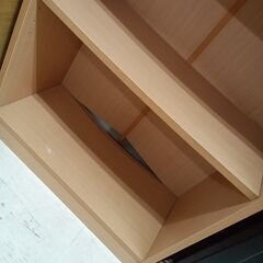 リユースのサカイ栃木店★ジモティ割あり★  本棚 ベージュ W60×D29×H180 クリーニング済み TC12077の画像