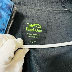 ワークマン find-out 撥水加工 カオスネイビー Lの画像