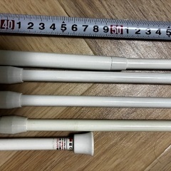 突っ張り棒５本セット　中古品の画像