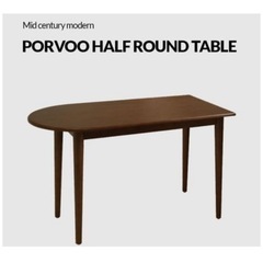 テーブル デスク 韓国家具 ウォルナットの画像