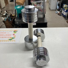 2512-533 クロムダンベル 5kg✖️2 キズ汚れ有りの画像