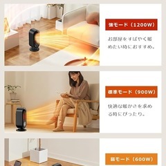 ✨新品✨【2秒速暖 】マイナスイオン セラミックファンヒーター 空気清浄機 PSE認証 リビング 寝室の画像