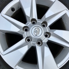 150系プラド後期純正タイヤホイールの画像