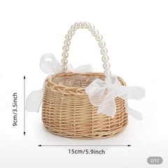 フラワーバスケット　ウエディング用の画像