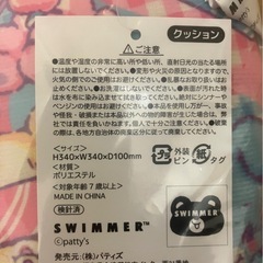 SWIMMER  クッション&ペーパーバックの画像