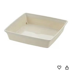 【美品】リッチェル プラ鉢 フォーレスクエアポット ７号 ホワイト 受け皿付きの画像