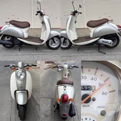 ⭐️スクーピー低燃費4ストモデル⭐️バッテリー・シート・プラグ・グリップなど新品⭐️50cc原付スクーター⭐️の画像