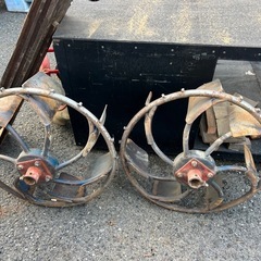 【ホリダソウコ】水田鉄車輪　トラクター　直径70センチの画像