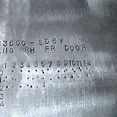 レア 希少 TODAY トゥデイ JA2 JW3 JW4 角目 フロント 内装 ドアーライニング パネル 運転席  割れなし 手動式の画像