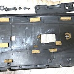 レア 希少 TODAY トゥデイ JA2 JW3 JW4 角目 フロント 内装 ドアーライニング パネル 運転席  割れなし 手動式の画像