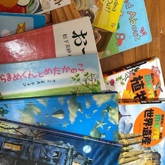 子供本棚・絵本ラック＋絵本や図鑑の画像