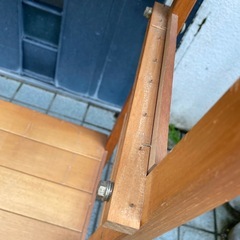 木製ラック 高さ142cm ※仕切り板欠品・釘飛び出しありの画像