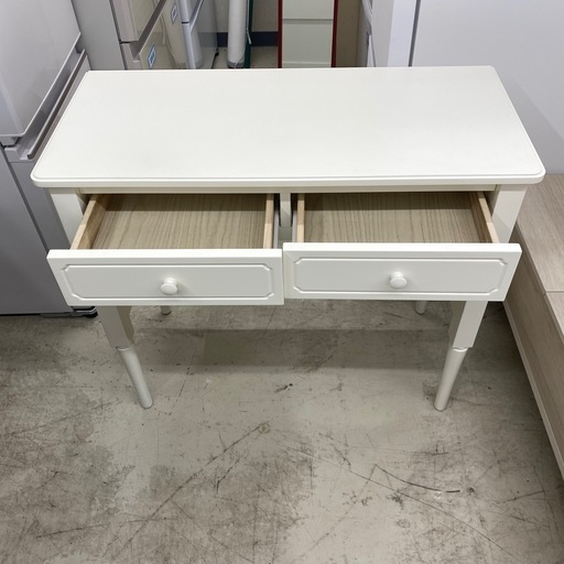 【Francfranc】　ミーオ　コンソール　テーブル　ドレッサー　白　 幅85×奥38×高75cm　フランフラン　リサイクルショップ