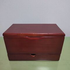 【無料】木製　メイクボックス　中古品の画像
