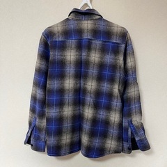 UNIQLO ユニクロ フランネルシャツ シャドーチ ェックオンブレ 長袖柄 Sの画像