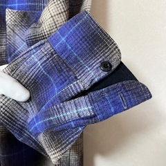 UNIQLO ユニクロ フランネルシャツ シャドーチ ェックオンブレ 長袖柄 Sの画像