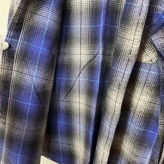 UNIQLO ユニクロ フランネルシャツ シャドーチ ェックオンブレ 長袖柄 Sの画像