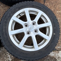 155/65R14 スタッドレスタイヤ アルミ付き 4本セット 軽自動車の画像