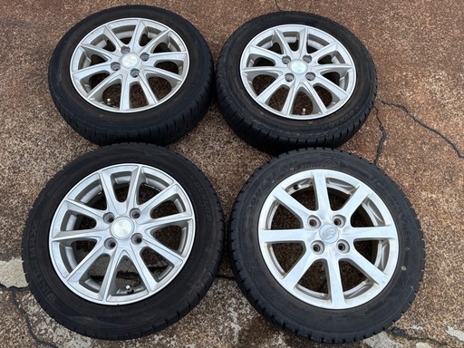 155/65R14 スタッドレスタイヤ アルミ付き 4本セット 軽自動車