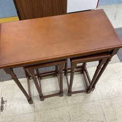 ビンテージ サイドテーブル ネストテーブル 3点セットの画像