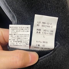 D’or Homme カシミヤ100% グレー チェスターコートの画像