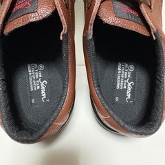 ★美品★Simon シモン　ブラウン高級安全靴 牛革　SS11茶　27.０EEEの画像