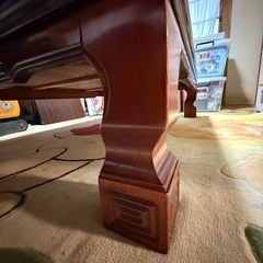 和室 木製 テーブル  ダークブラウン 120cmの画像