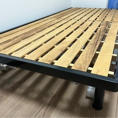 無印良品　スチールベッド（シングル）の画像