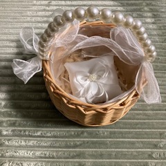 リングピロー　ウエディング用の画像