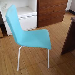 ★リユースのサカイつくば店★TK7785  チェア ブルー H82×D50×W50 クリーニング済みの画像