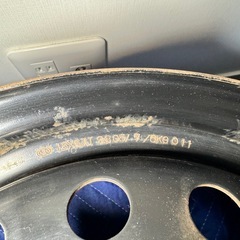 【中古】スチールホイール 15×6JJ 5H PCD114.3 +28 7kg φ11  4本　の画像