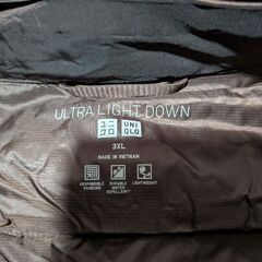 【未使用】UNIQLOウルトラライトダウンロング ダークブラウン 3XLの画像