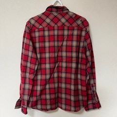 FOREVER21 メンズ 長袖 シャツ 赤 レッド Sの画像