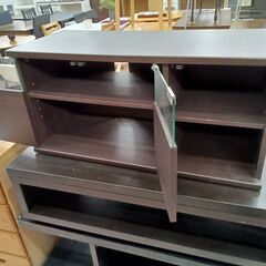 リユースのサカイ栃木店★ジモティ割あり★  TV台 ダークブラウン W79×D54×H38 クリーニング済み TC12078の画像