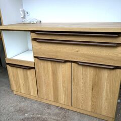 ◆福山木工 キッチンボード ナチュラルウッド カップボード 2分割◆の画像