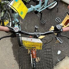 ★店頭にて試乗可★ J3416　【リユースのサカイ柏店】 折りたたみ自転車　6段変速　　20インチ　　クリーム　　簡易クリーニング済　 中古自転車 　流山市 中古自転車 松戸市 中古自転車 我孫子市 中古自転車 船橋市 中古自転車 守谷市 中古自転車 取手市 中古自転車　の画像